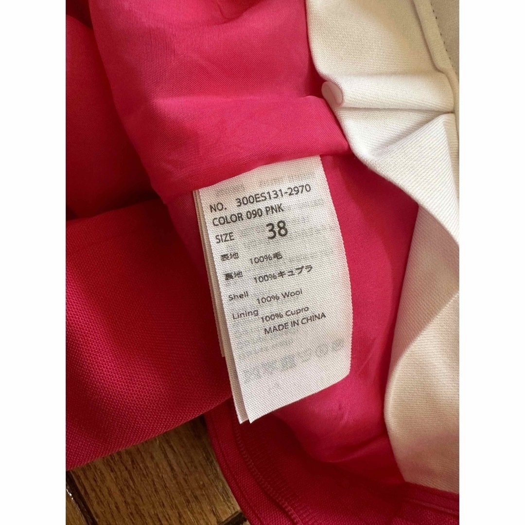 DEUXIEME CLASSE - ENFOLD PINK WIDE straight pants エンフォルドの