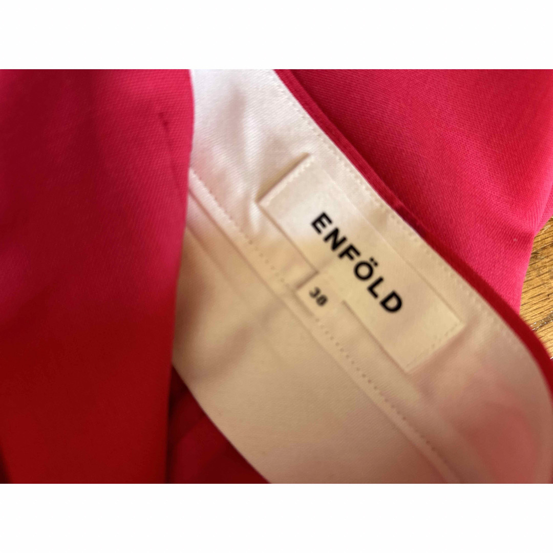 DEUXIEME CLASSE - ENFOLD PINK WIDE straight pants エンフォルドの