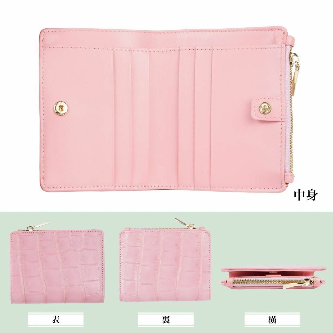 ☆新品未使用☆ クロコダイル 二つ折り クロコダイル 財布 ウォレット