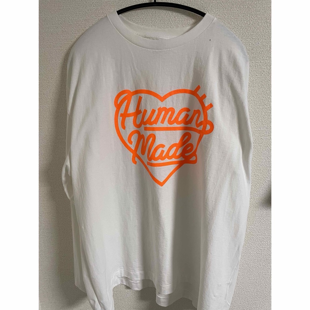 HUMAN MADE HEART L/S T-SHIRT WHITE 2XL | www.carmenundmelanie.at