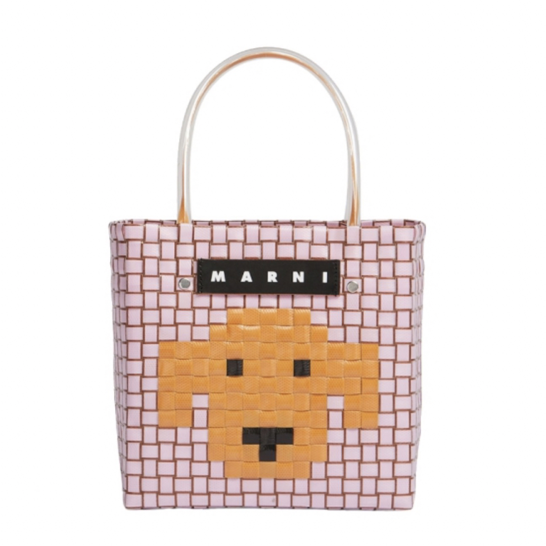 新品 MARNI マルニ マーケット アニマル バスケット かご バッグ 黒 犬