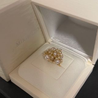 ミキモト(MIKIMOTO)の【現行超美品】MIKIMOTOミキモト0.64ct ダイヤリングK18 11号(リング(指輪))