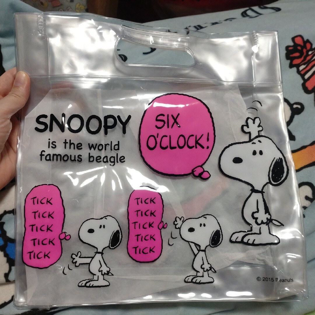 SNOOPY(スヌーピー)のスヌーピー ビニールバッグ レディースのバッグ(トートバッグ)の商品写真