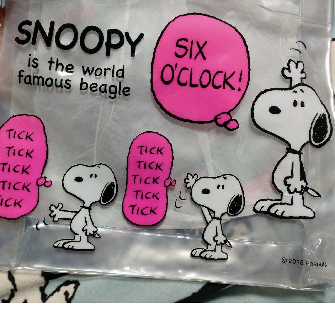 SNOOPY(スヌーピー)のスヌーピー ビニールバッグ レディースのバッグ(トートバッグ)の商品写真