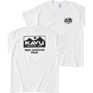 kavu カブー TRUE LOGO バックプリントTシャツ Ｓ+ XL