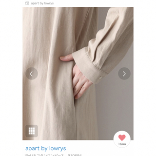 apart by lowrys - RyLiカフタンワンピース の通販 by あちゃ's shop ...