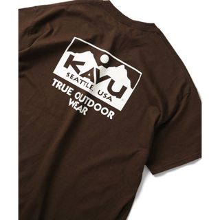 kavu カブー TRUE LOGO バックプリントTシャツ Ｓ+ XL