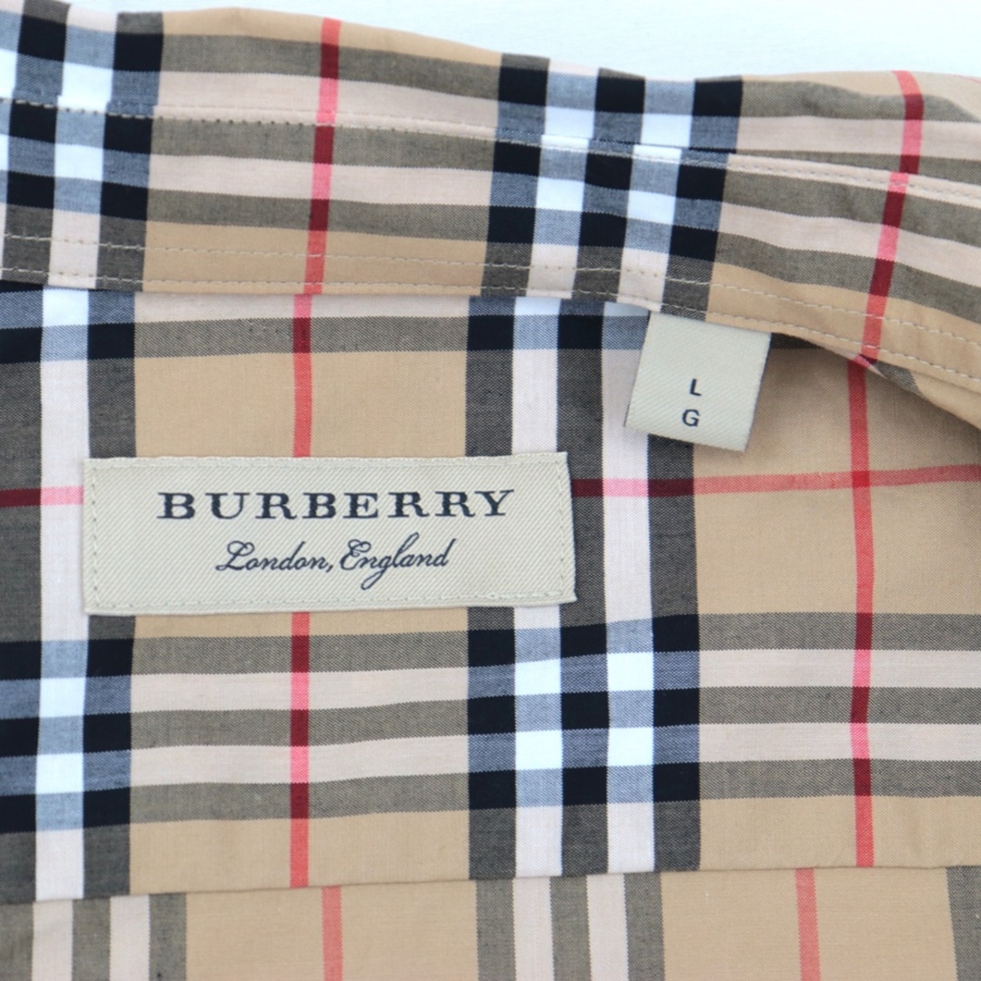 BURBERRY - 美品 バーバリー ノバチェック 半袖シャツ メンズ ベージュ