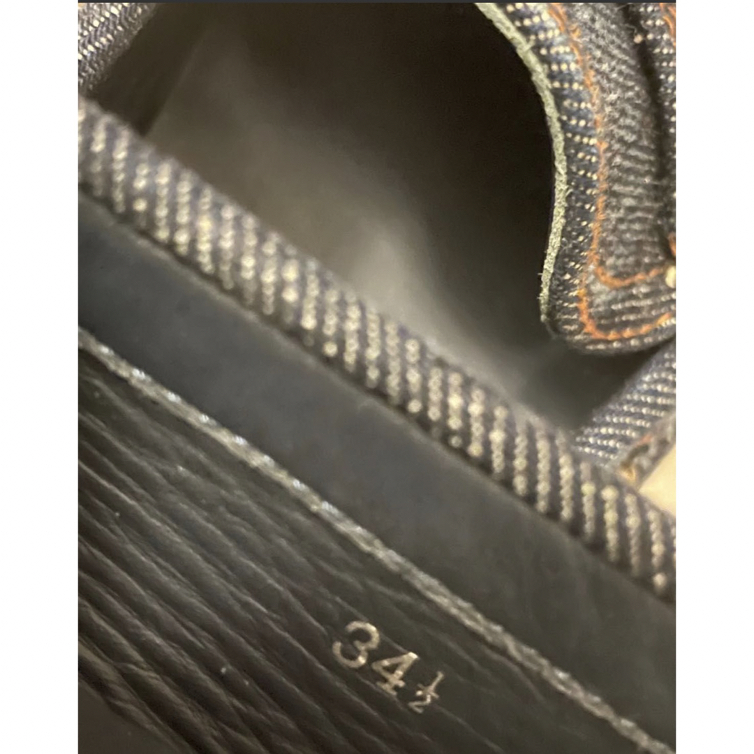 トッズデニムフラットジュース34.5 レディースの靴/シューズ(ローファー/革靴)の商品写真