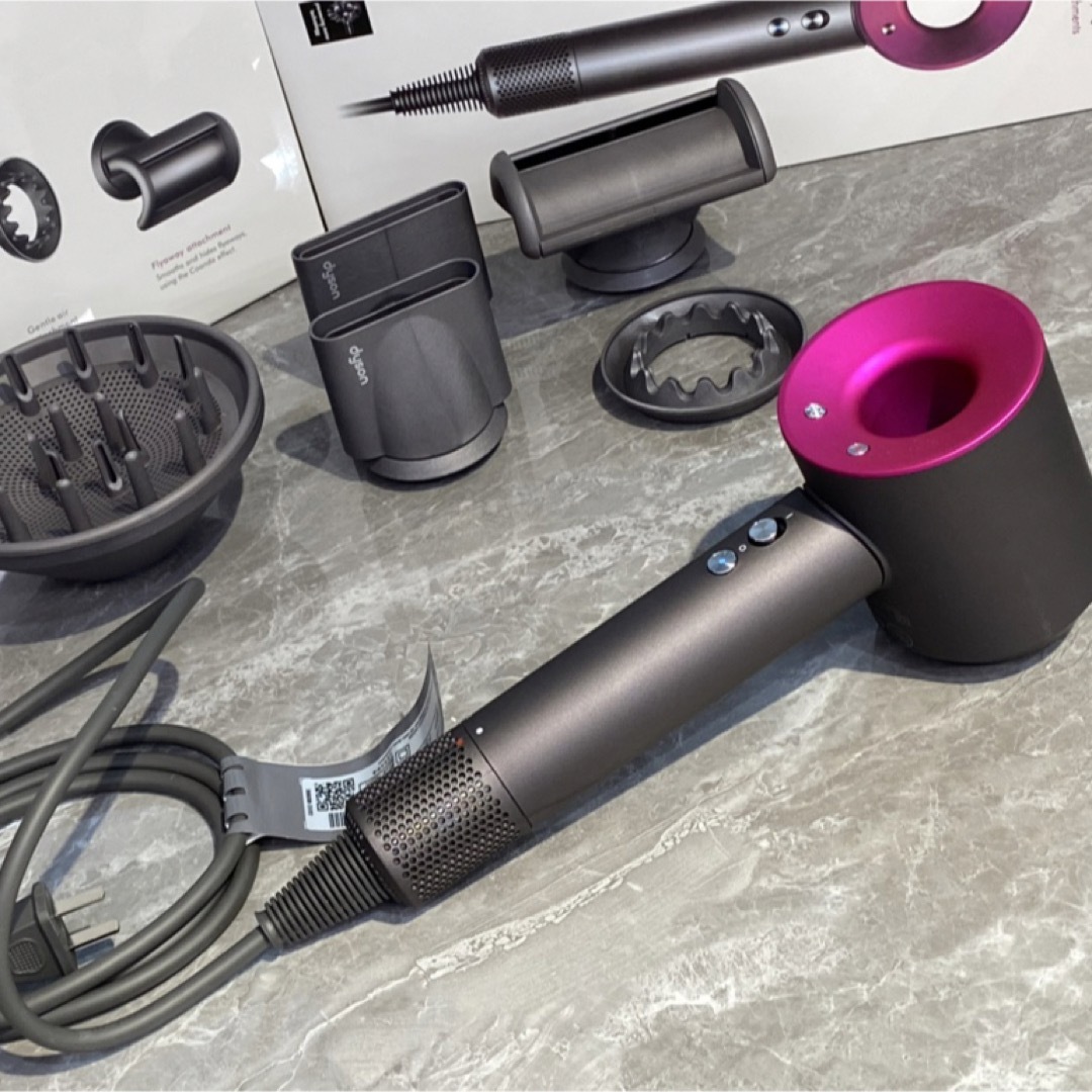 新品未開封】ダイソン ヘアドライヤー Dyson HD08ローズレッド-ecosea.do