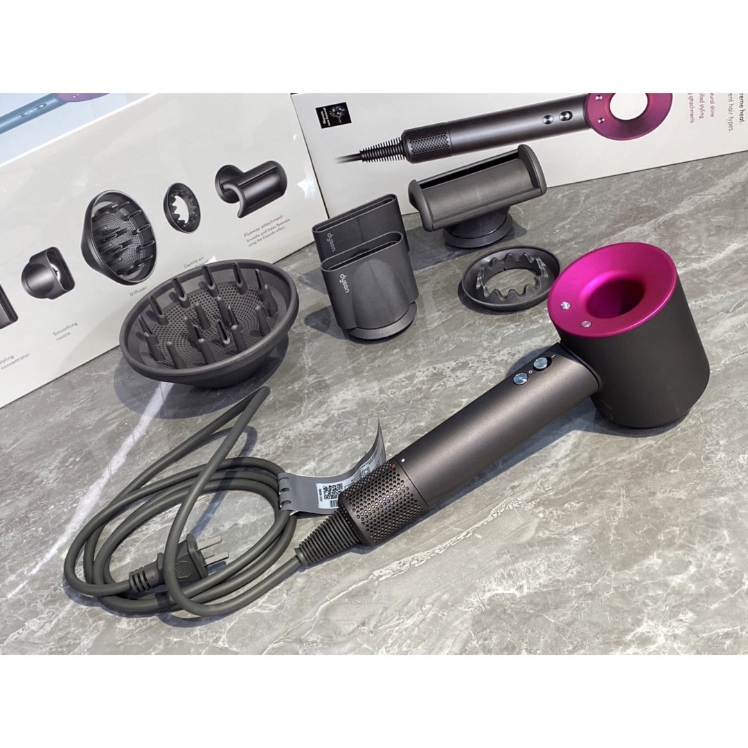 新品未開封】ダイソン ヘアドライヤー Dyson HD08ローズレッド-ecosea.do