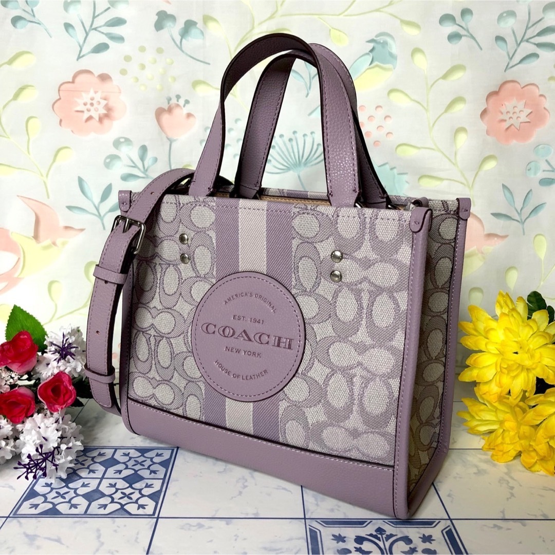 COACH デンプシー トートバッグ / ショルダーバッグ Purple