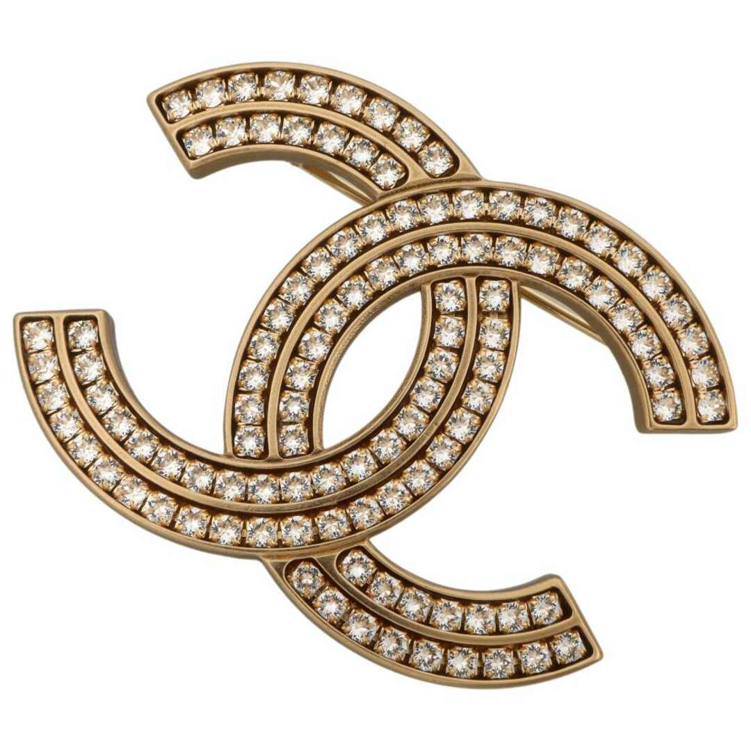 シャネル ブローチ ココマーク ラインストーン A21C CHANEL