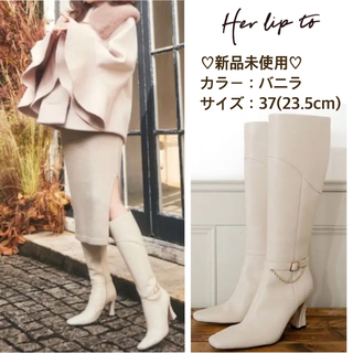 Her lip to - 【新品】HLT Vegan Leather Knee-High Bootsブーツの通販