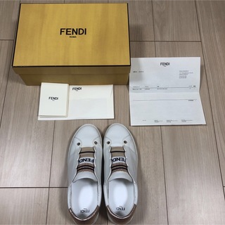値下げ❤新品 FENDI スニーカー フェンディ 靴 ホワイト 付属品完備 白