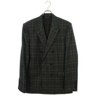 ジョンローレンスサリバン  23SS  Glen plaid oversized double breasted jacket 1A008-0123-11 グレンチェックオーバーサイズダブルジャケット メンズ 46