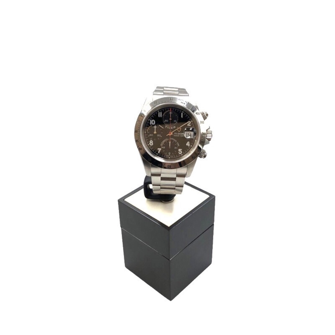 チューダー/チュードル TUDOR クロノタイム タイガー 79280 ブラック  ステンレススチール メンズ 腕時計