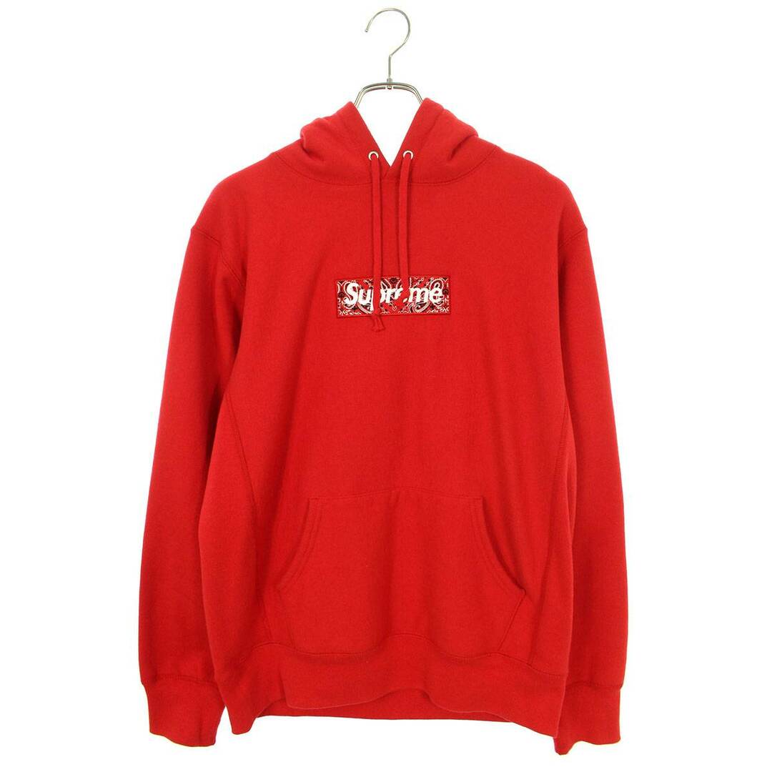 シュプリーム  19AW  Bandana Box Logo Hooded Sweatshirt バンダナボックスロゴプルオーバーパーカー メンズ M