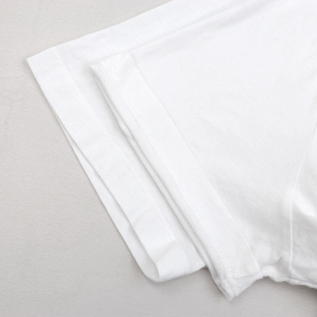 モンクレール 21年 ロゴワッペン 半袖Tシャツ メンズ 白 XL コットン MONCLER