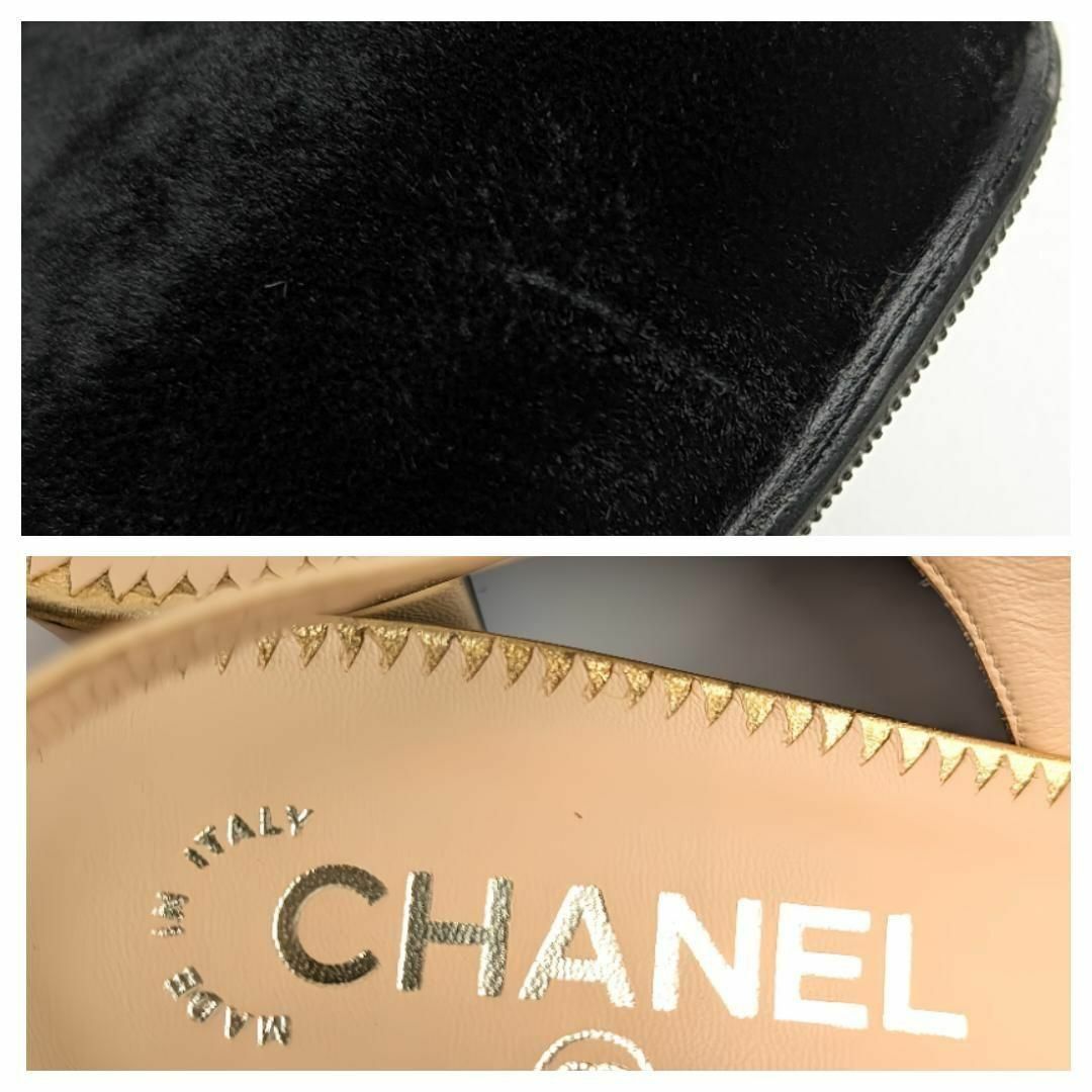 新品そっくりさん⭐CHANELシャネル　スリングバックパンプス　37.5C