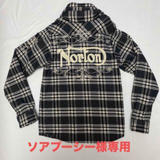 ノートン(Norton)の新品未使用　ノートン　Norton 両面刺繍ボリュームネックフード収納シャツ　S(シャツ)