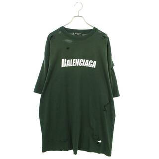 バレンシアガ Tシャツ・カットソー(メンズ)（グリーン・カーキ/緑色系 ...