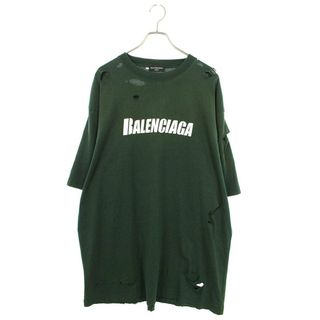 BALENCIAGA バレンシアガ Tシャツ・カットソー 46(XL位) 緑