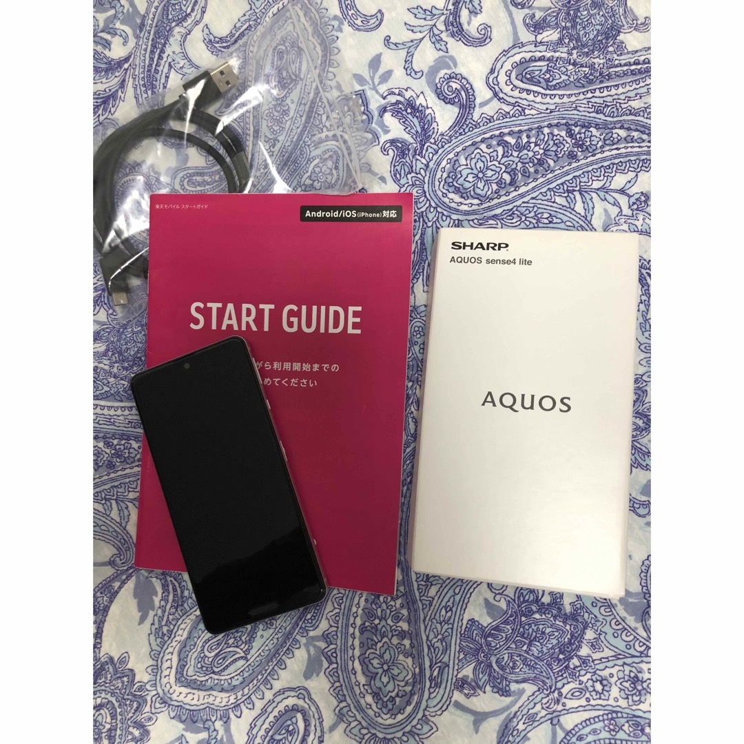 AQUOS(アクオス)のSHARP AQUOS sense4 lite スマホ/家電/カメラのスマートフォン/携帯電話(スマートフォン本体)の商品写真