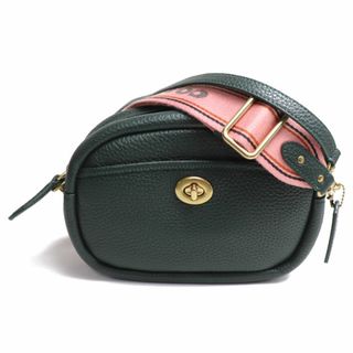 コーチ(COACH)のCOACH コーチ カメラ バッグ  2Wayショルダーバッグ グリーン ピンク C4813 レディース【中古】【美品】(ショルダーバッグ)