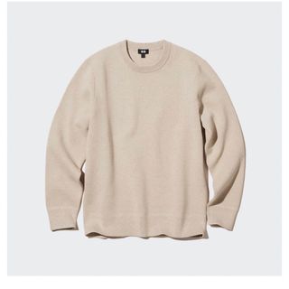 ユニクロ(UNIQLO)のユニクロ　UNIQLO ウォッシャブルストレッチミラノリブクルーネックセーター(ニット/セーター)