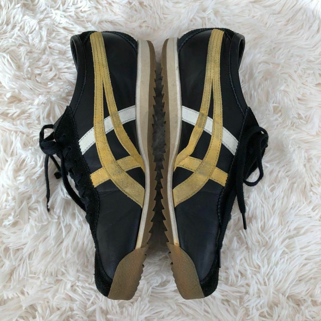 Onitsuka Tiger(オニツカタイガー)のOnitsuka Tigerオニツカタイガーブラックレザースニーカーリンバー66 レディースの靴/シューズ(スニーカー)の商品写真