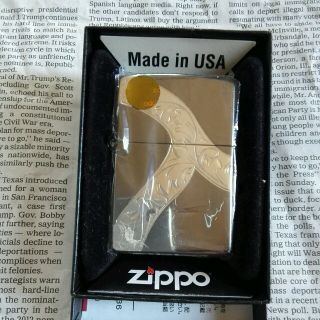 ジッポー(ZIPPO)のZIPPO 　手彫り流線アラベスク(タバコグッズ)