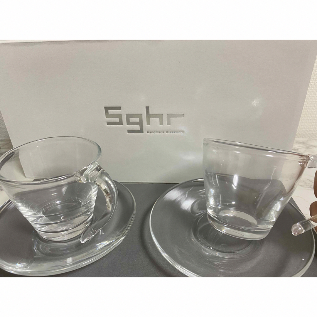 Sghr(スガハラ)のスガハラ sghr★コーヒーカップ&ソーサー インテリア/住まい/日用品のキッチン/食器(グラス/カップ)の商品写真