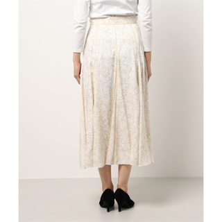 【105】美品　アナイ　シルエットモチーフＰＴフレア　スカート出品物は基本全て中古です