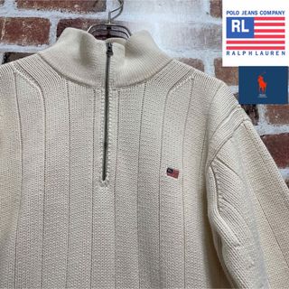 ポロラルフローレン(POLO RALPH LAUREN)のポロ　ジーンズ　ハーフジップ　ニット　セーター❗️(ニット/セーター)