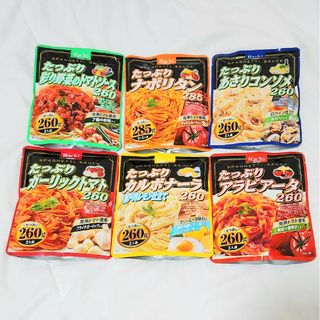 ハチショクヒン(ハチ食品)のハチ食品　たっぷりシリーズパスタソース　食べ比べバラエティー６袋セット(その他)