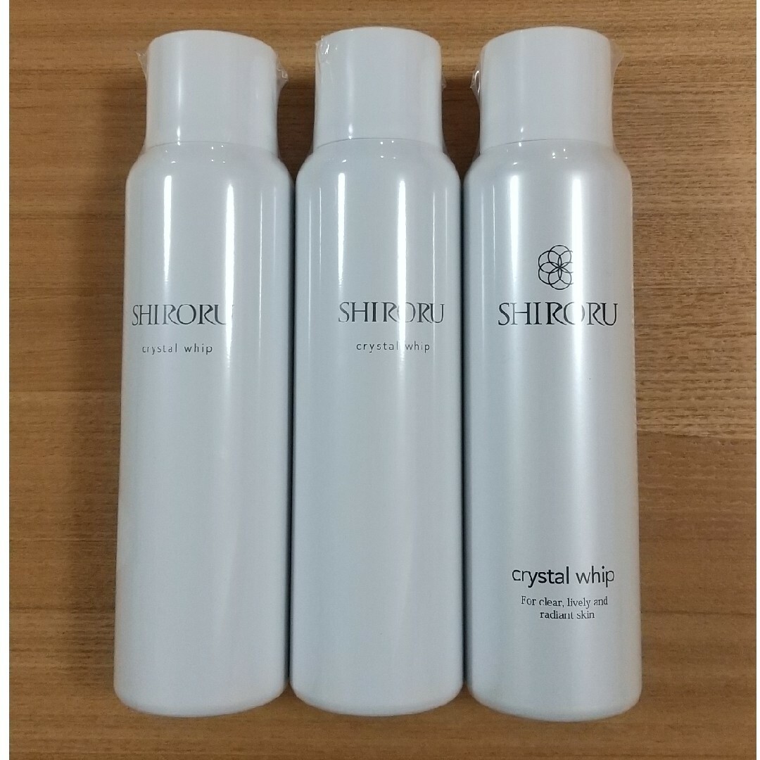3本セット SHIRORU シロル クリスタルホイップ 120g - 洗顔料