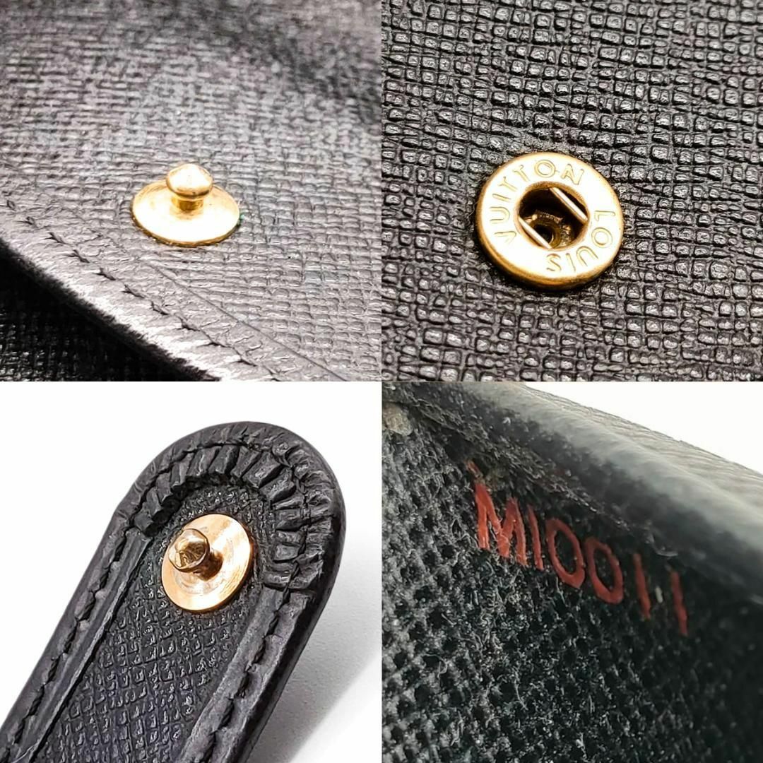 ルイヴィトン M63552 エピ ポルトビエコンパクト 二つ折り財布 メンズ