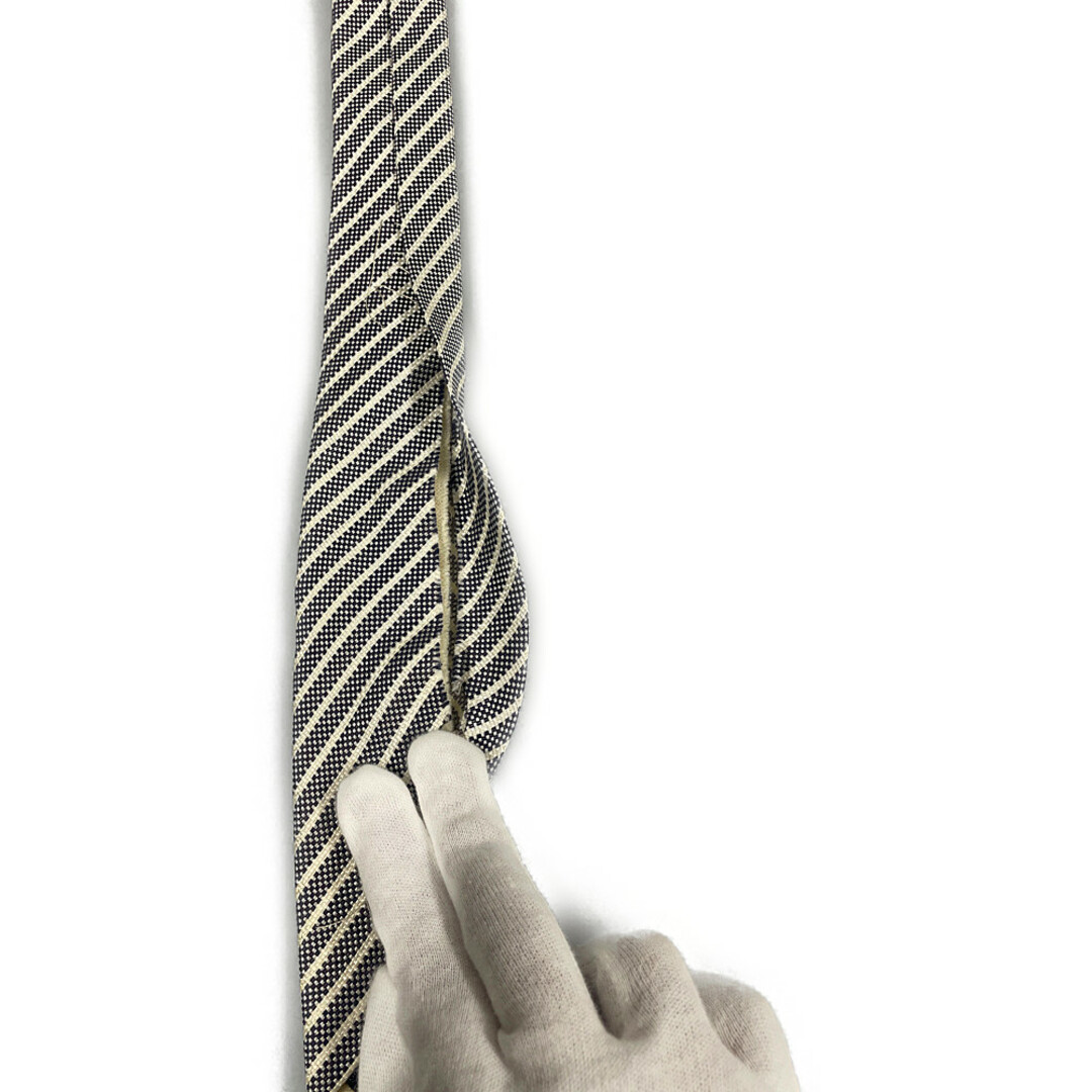 Giorgio Armani(ジョルジオアルマーニ)のGIORGIO ARMANI ジョルジオアルマーニ レジメンタルタイ ネクタイ 青×ベージュ 正規品 / B1355 メンズのファッション小物(ネクタイ)の商品写真