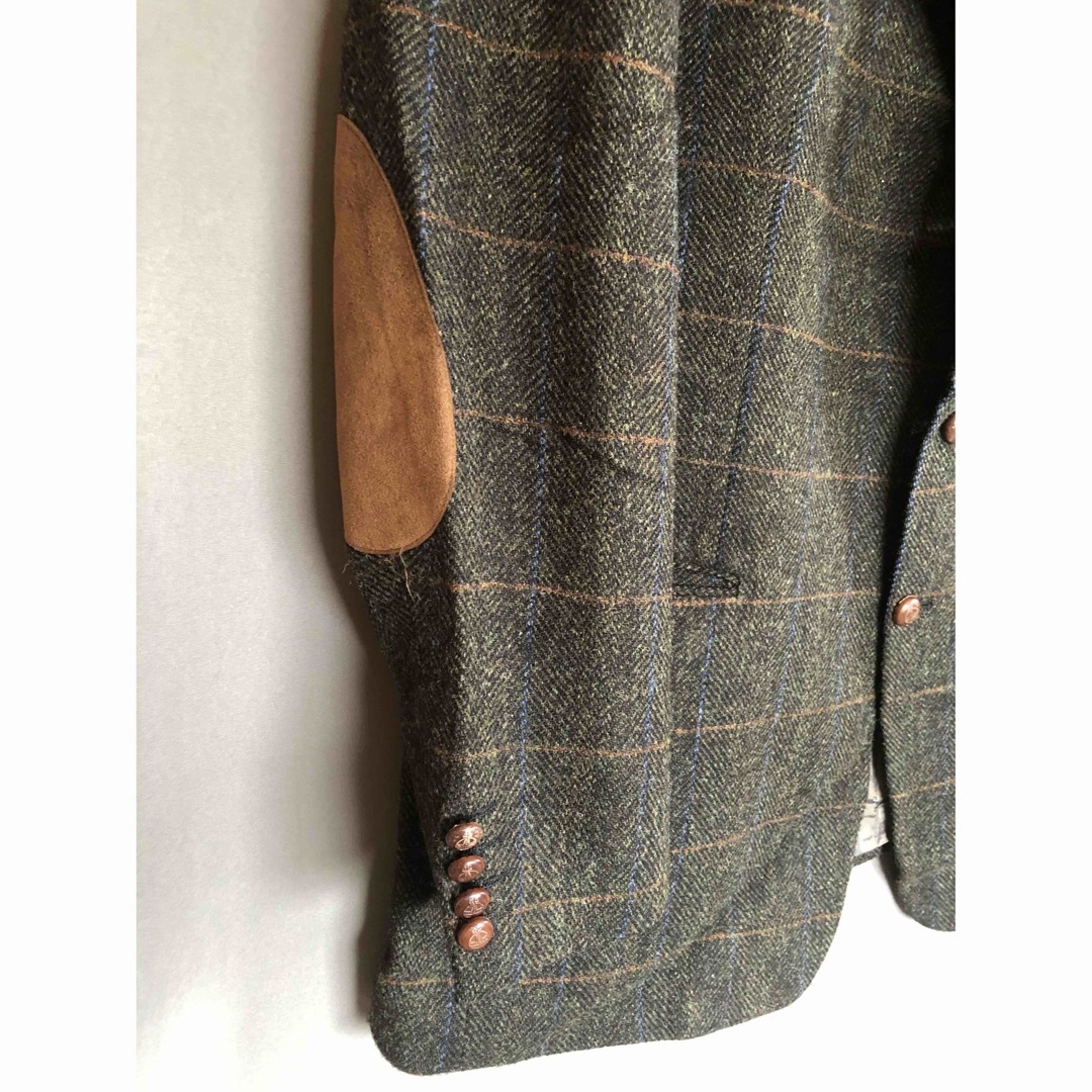 Harris Tweed(ハリスツイード)の【美品】Harris tweed ヴィンテージ テーラードジャケット メンズのジャケット/アウター(テーラードジャケット)の商品写真