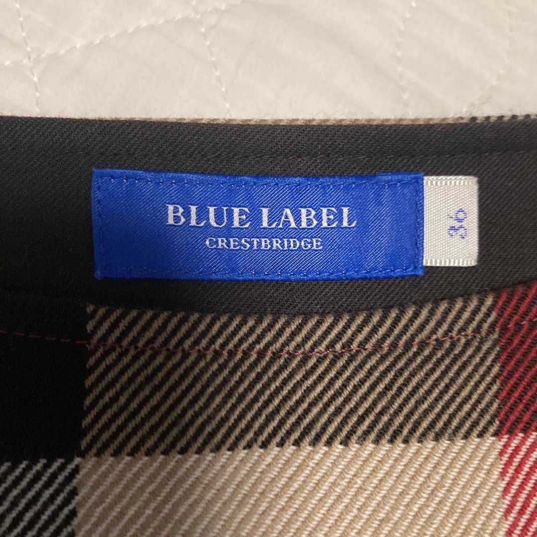 BLUE LABEL CRESTBRIDGE(ブルーレーベルクレストブリッジ)の週末限定SALE 超美品　完売品　ブルーレーベルクレストブリッジ  ワンピ　秋冬 レディースのワンピース(ひざ丈ワンピース)の商品写真