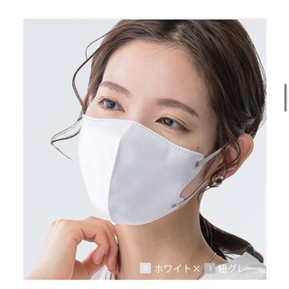 【値下げ】CICIBELLA 3D小顔マスク　ホワイト(日用品/生活雑貨)
