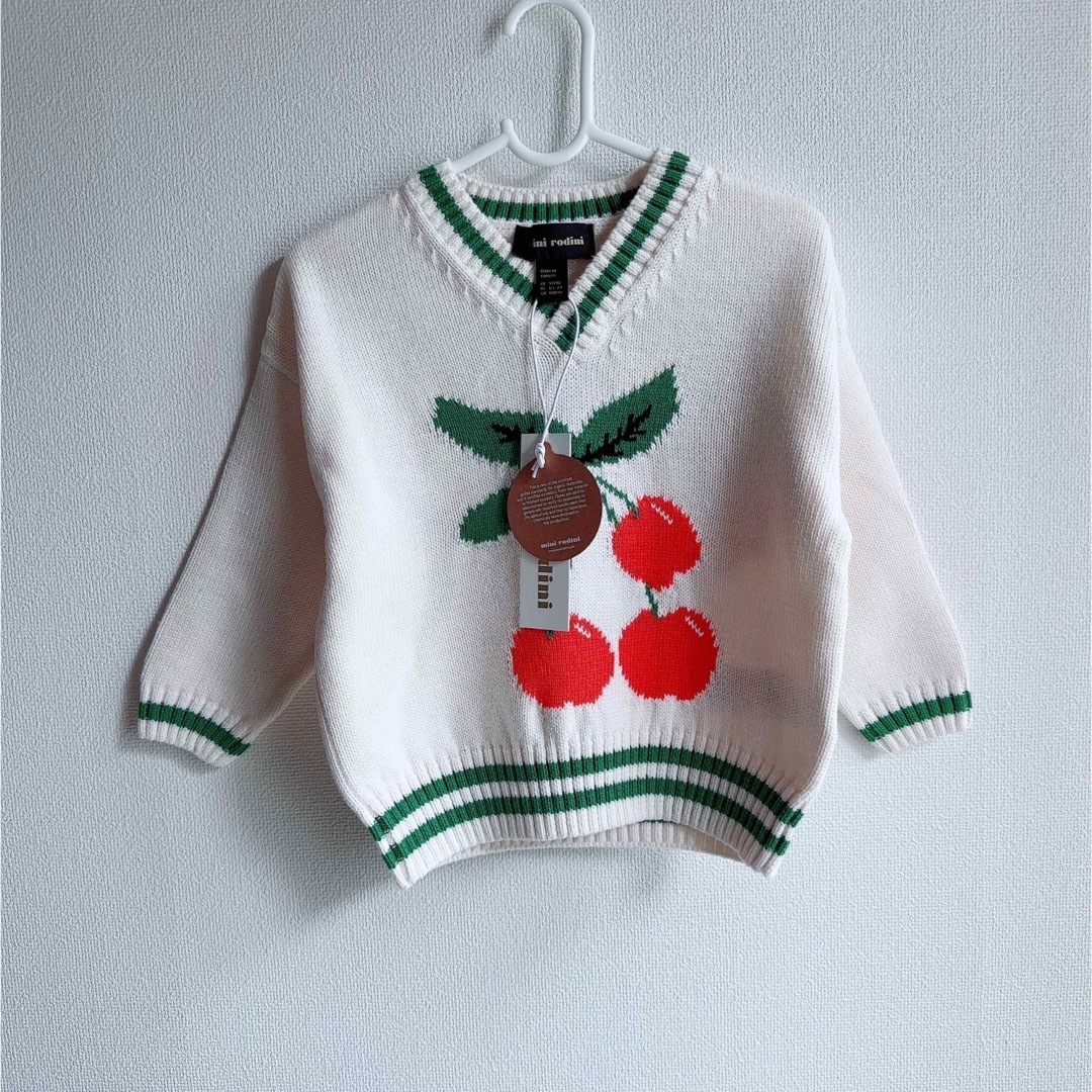 Tシャツ/カットソー【新品未使用】Mini rodini ニットセーター 92/98