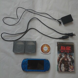 ソニー(SONY)のプレイステーションポータブル PSP本体  PSP 3000 ブルー 美品(携帯用ゲーム機本体)