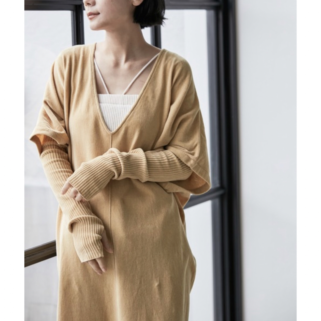 SALON adam et rope'☆オーガニックコットンワンピース - ロング