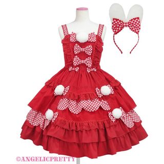 アンジェリックプリティー(Angelic Pretty)のうさぎのしっぽ　ジャンパースカートset(セット/コーデ)