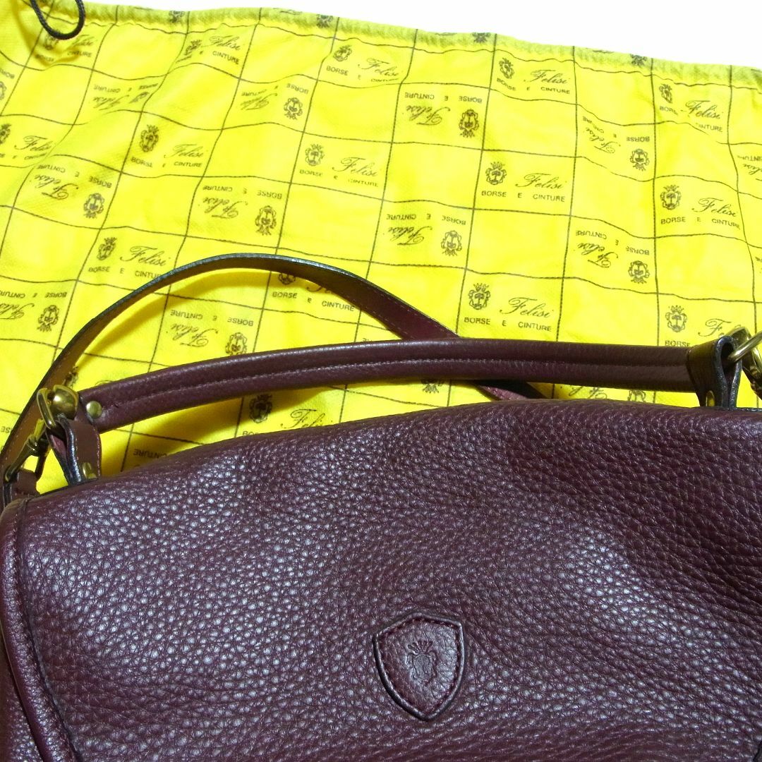 フェリージ 16-42 2WAY レザー ショルダーバッグ ハンドバッグ フェリージ 16-42 2WAY レザー ショルダーバッグ ハンドバッグ