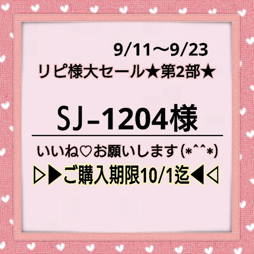 K16♥SJ-1204様 ⭕1600円⭕💙150円割引➡23日正午迄💙 ハンドメイドの素材/材料(型紙/パターン)の商品写真