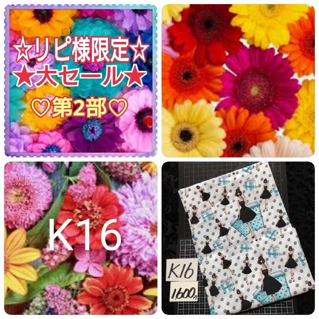 K16♥SJ-1204様 ⭕1600円⭕💙150円割引➡23日正午迄💙 ハンドメイドの素材/材料(型紙/パターン)の商品写真