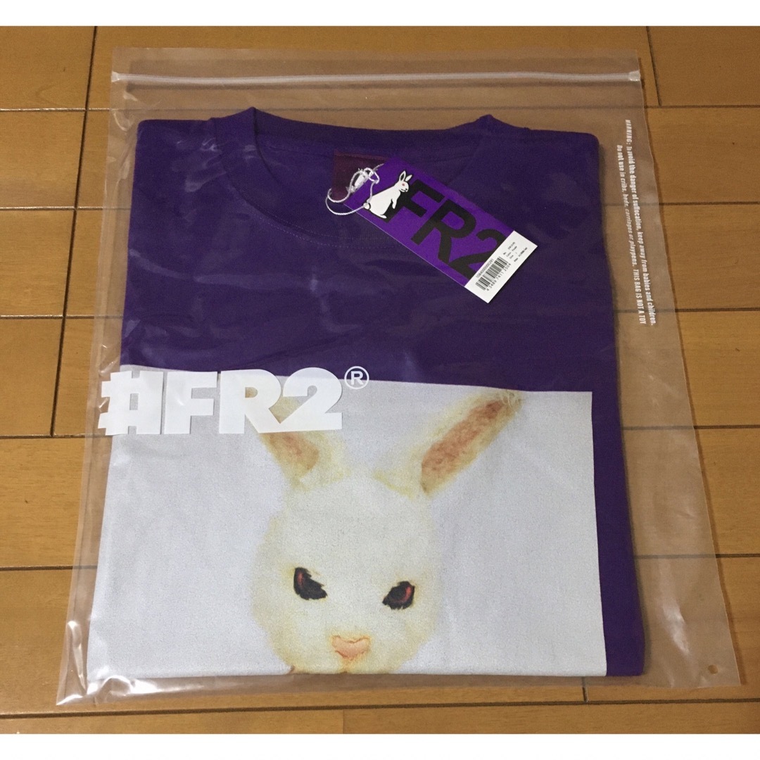 新品 FR2撫子 Hand Bra Tシャツ L 紫 パープル 京都限定 撫子